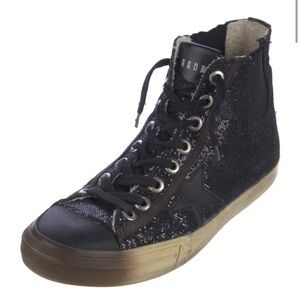 Golden Goose Black Glitter Sneakers